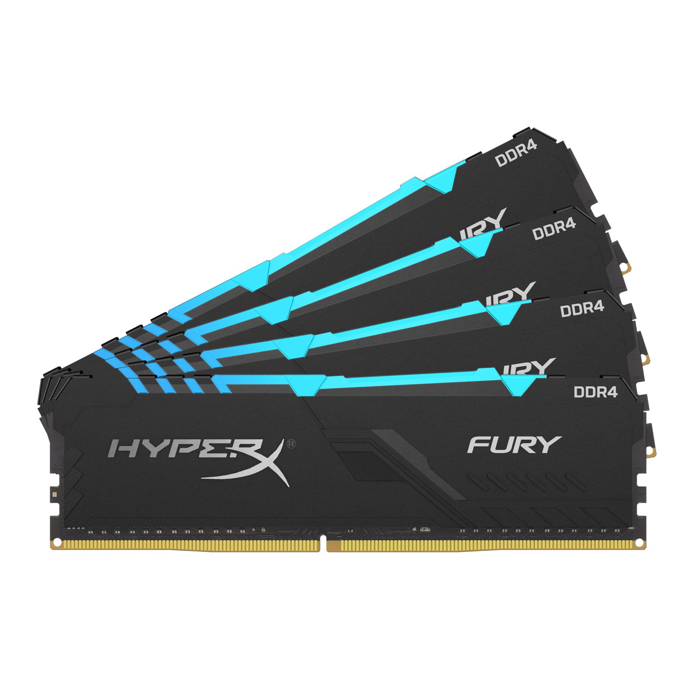 HyperX FURY RGB 128GB (4x 32GB) 3600MHz DDR4 RAM - HX436C18FB3AK4/128 ...