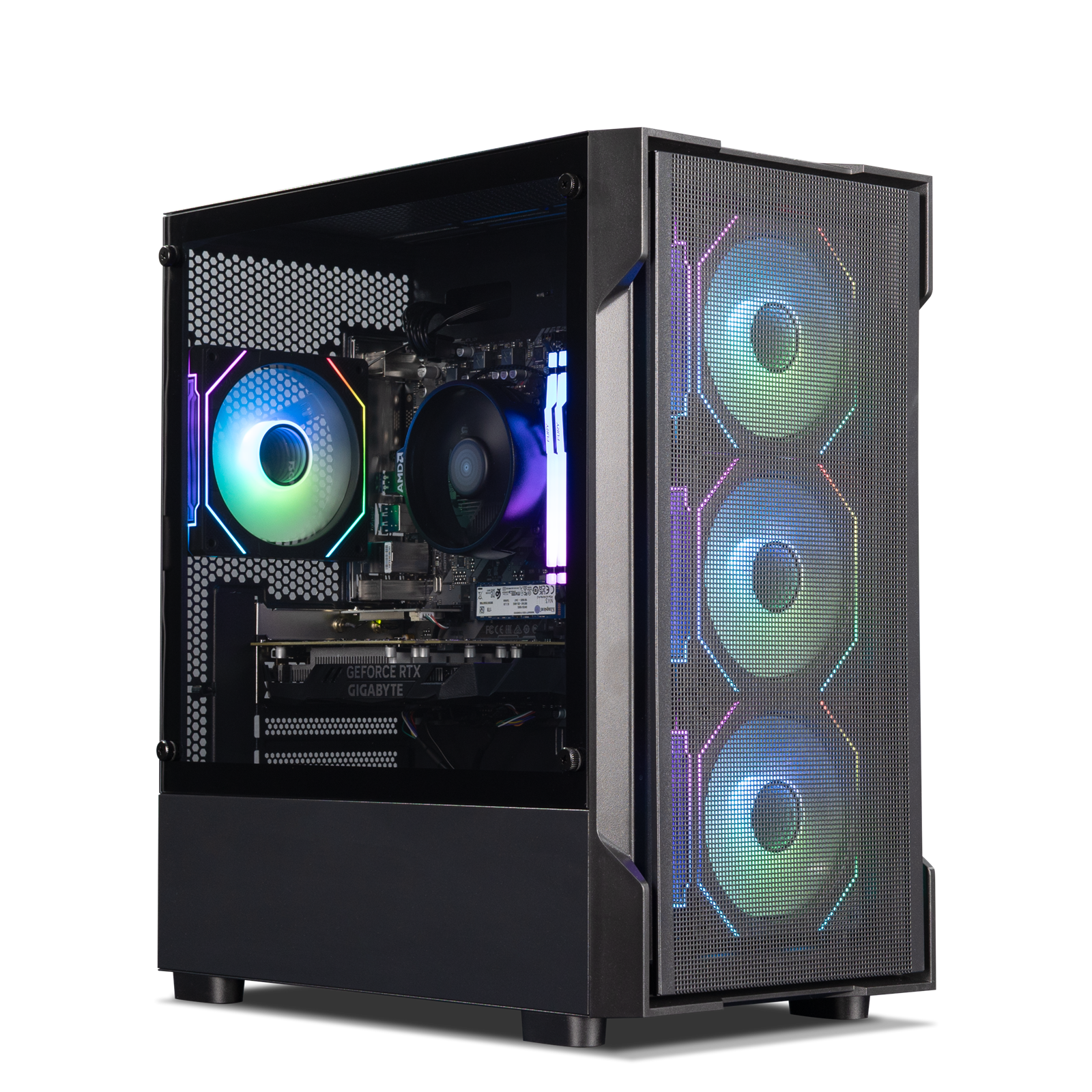 Image of Horizon Ryzen 5 RTX 3050 Gaming PC with PC & Bundle