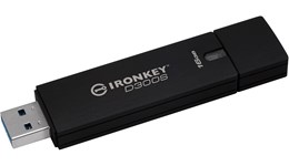 Kingston IronKey D300S 16GB USB 3.0 Flash Stick Pen Memory Drive - Black 