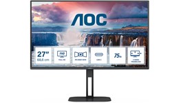 AOC 27V5CE 27" Full HD Monitor - IPS, 75Hz, 1ms, Speakers, HDMI