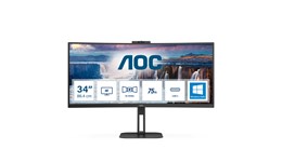 AOC CU34V5CW 34" UltraWide Curved Monitor - VA, 100Hz, 4ms, Speakers, HDMI, DP