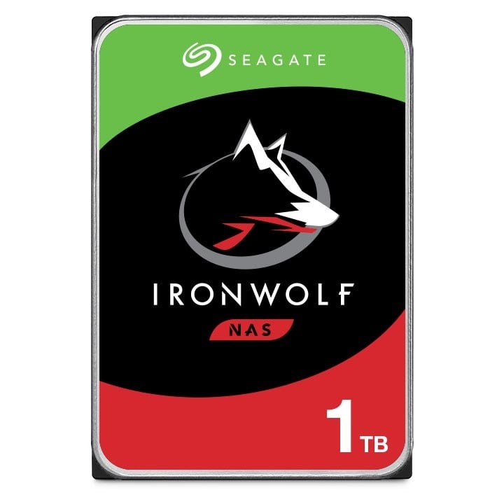 Seagate IronWolf 1TB NAS Hard Drive, 3.5 inch, 5900RPM, 64MB Cache, CMR