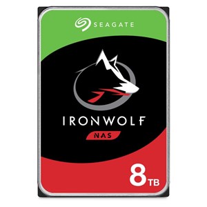 Seagate IronWolf 8TB NAS Hard Drive, 3.5 inch, 7200RPM, 256MB Cache, CMR