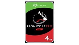 Seagate IronWolf Pro 4TB NAS Hard Drive, 3.5 inch, 7200RPM, 256MB Cache, CMR