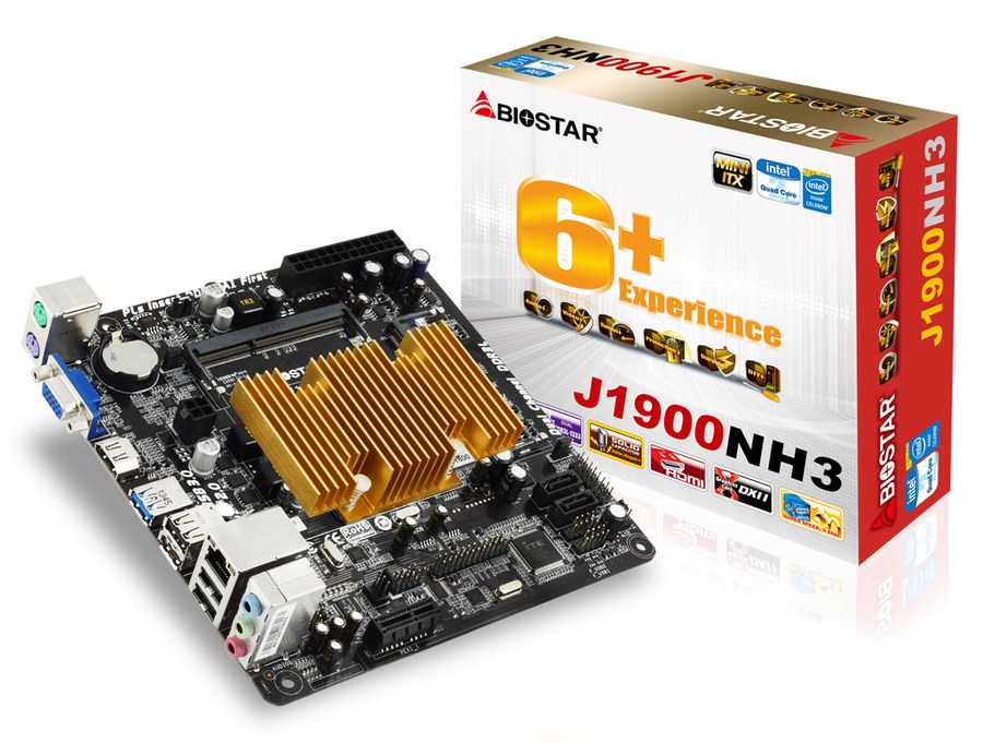 Biostar J1900NH3 Embedded Intel CPU (Celeron J1900) ITX Motherboard
