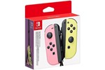 Nintendo Switch Pastel Pink (L) and Pastel Yellow Joy-Con (R) Controller Set