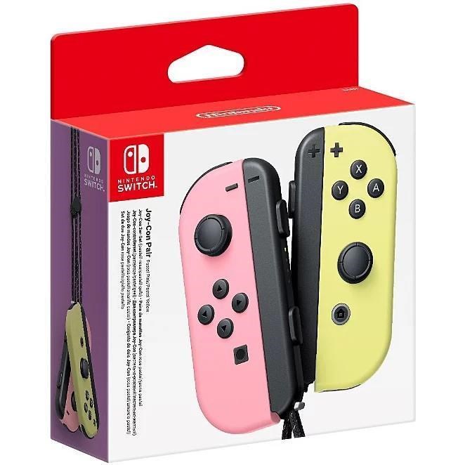 Nintendo Switch Pastel Pink (L) and Pastel Yellow Joy-Con (R)