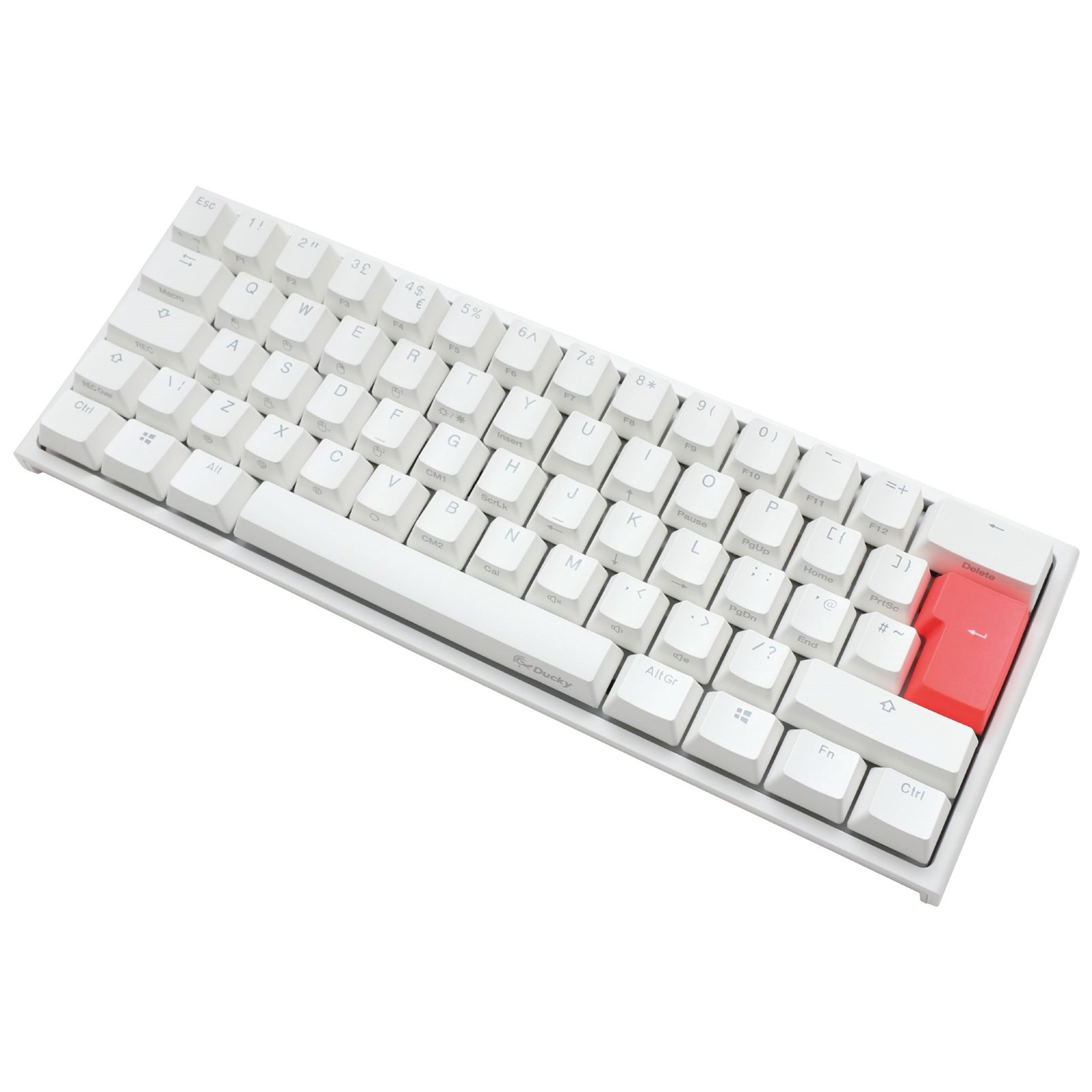 Ducky One 2 Mini Rgb Mechanical Keyboard In White With Cherry Mx Speed Silver Switches Uk Layout Dkon61st Pukpdwwt1 Ccl Computers