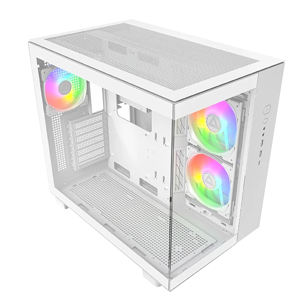 Montech KING 65 PRO Mid Tower Gaming Case - White 