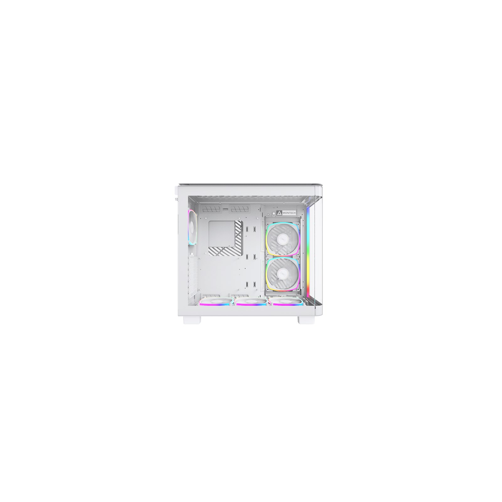 Montech KING 95 PRO Mid Tower Gaming Case - White - KING 95 Montech KING 95 PRO Mid Tower Gaming Case - White - KING 95