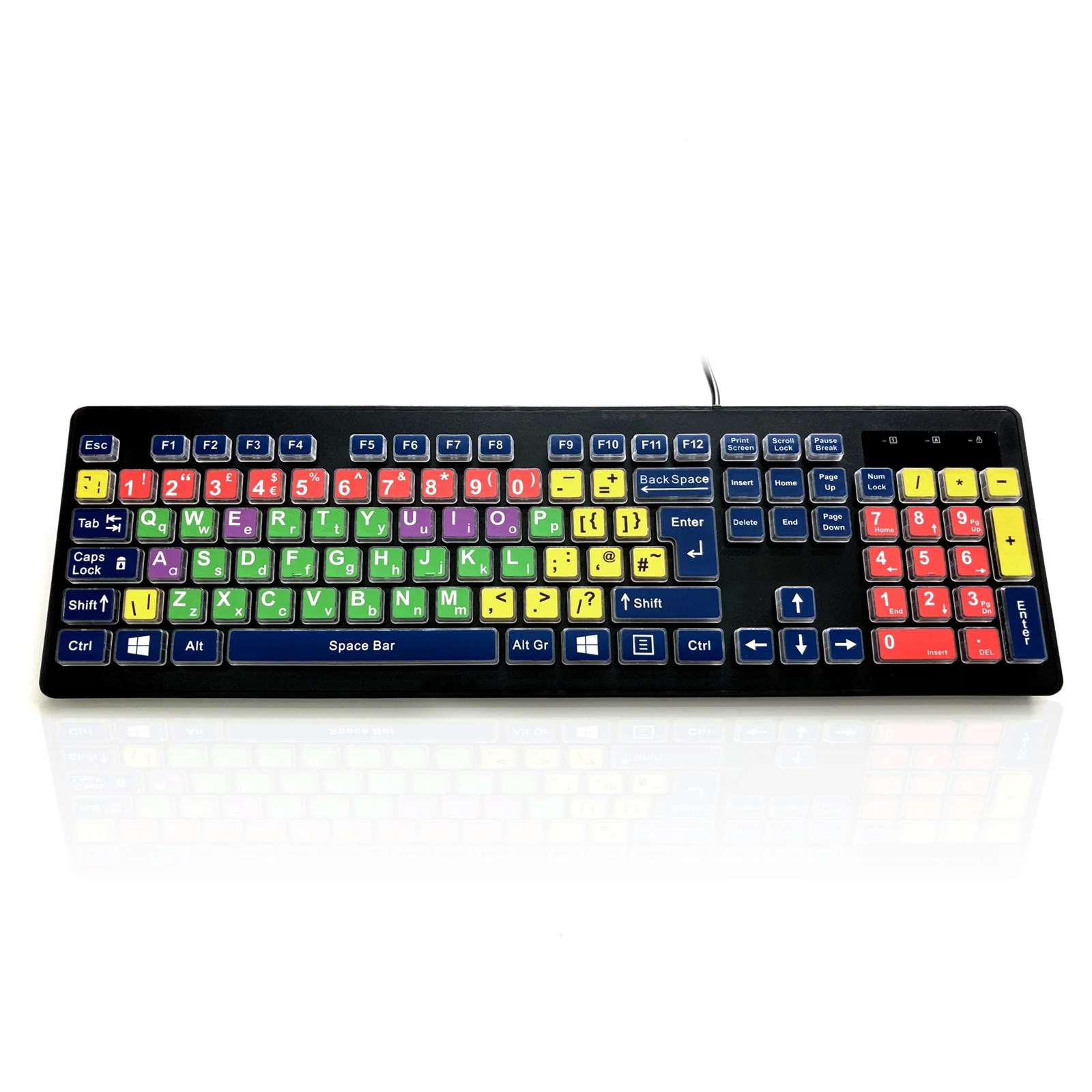 Photos - Keyboard Accuratus Rainbow 2 Mix USB Childrens Learning  KYB-RAINBOW2-MIX 