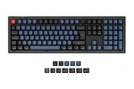 Keychron V6 Full Size QMK RGB Linear Switch Frosted Black Custom Keyboard with Knob