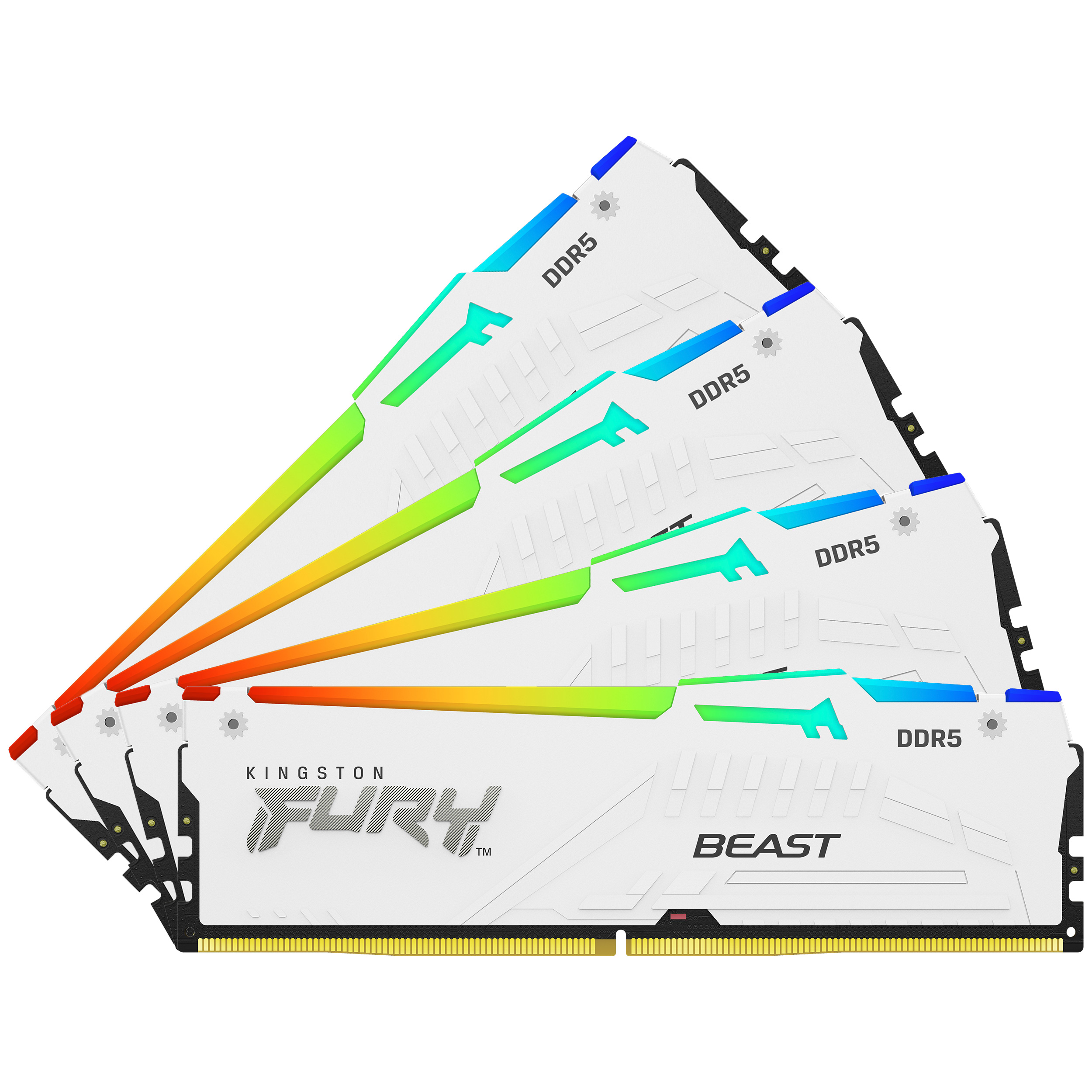 Kingston FURY Beast RGB 128GB (4x32GB) 5600MT/s DDR5 Memory Kit