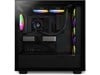 NZXT Kraken 240mm Liquid Cooler with LCD Display and RGB Fans - Black