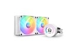 NZXT Kraken Elite 240mm Liquid Cooler with LCD Display and RGB Fans - White
