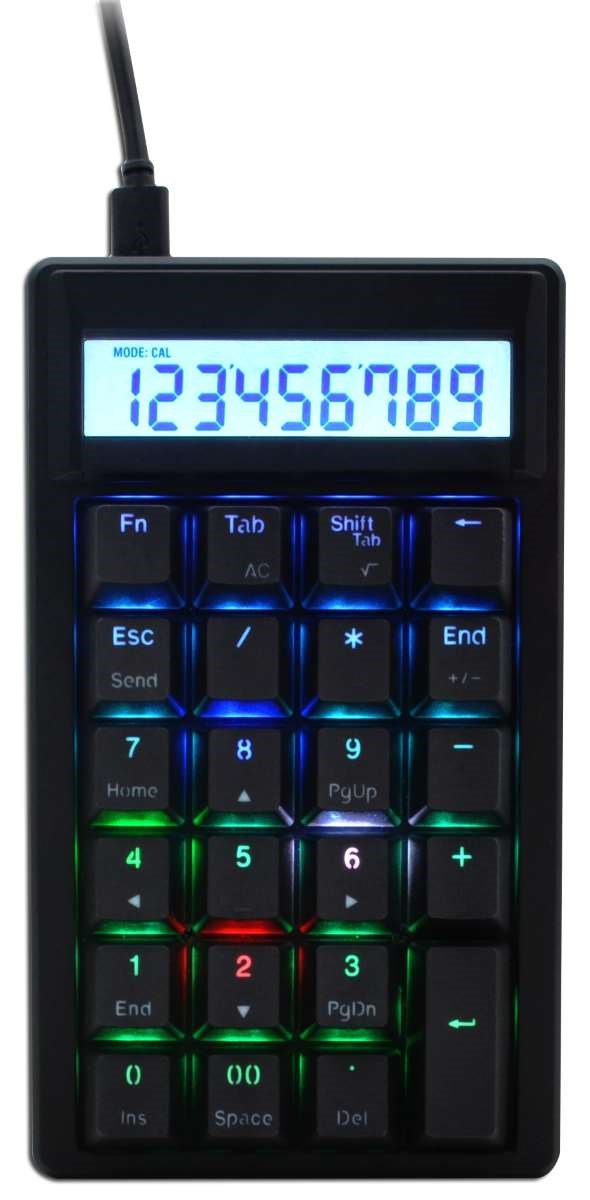 Ducky Pocket Mechanical Keyboard Calculator with Cherry MX Blue Keys