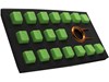 Tai-Hao TPR Rubber Backlit Double Shot Keycaps, 18 Keys in Neon Green