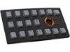 Tai-Hao TPR Rubber Backlit Double Shot Keycaps, 18 Keys in Grey