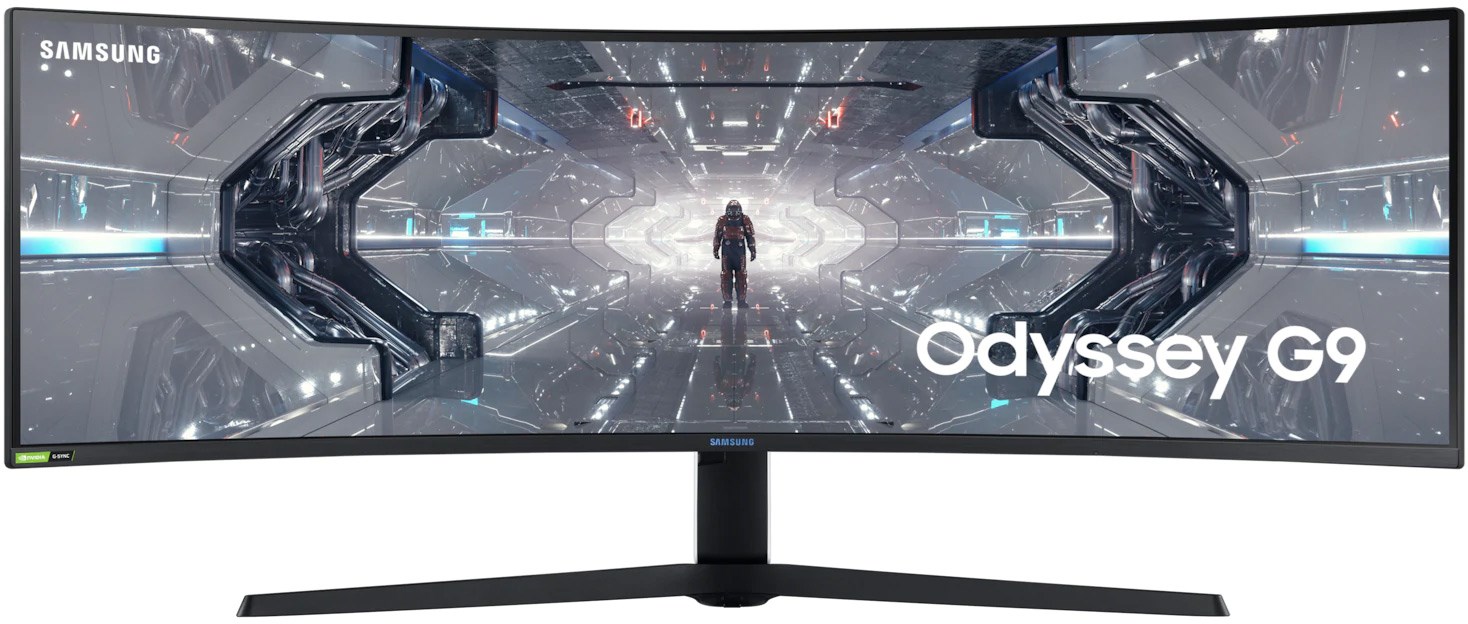 Samsung Odyssey G9 49" UltraWide Dual Quad HD 240Hz Curved Gaming Monitor with AMD FreeSync with NVidia G-Sync - Black