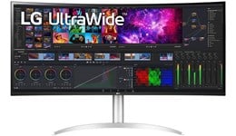 LG 40WP95CP-W Curved UltraWide 39.7" 4K UHD Curved Monitor - IPS, 72Hz, 5ms, DP