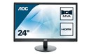 AOC M2470SWH 23.6 inch Monitor - Full HD 1080p, 5ms, Speakers, HDMI