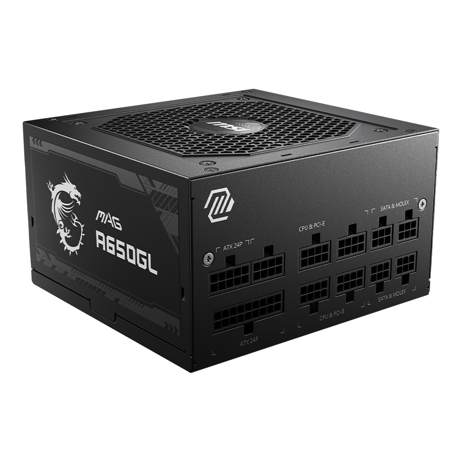 650W MSI MAG A650GL Modular 80 Plus Gold PSU