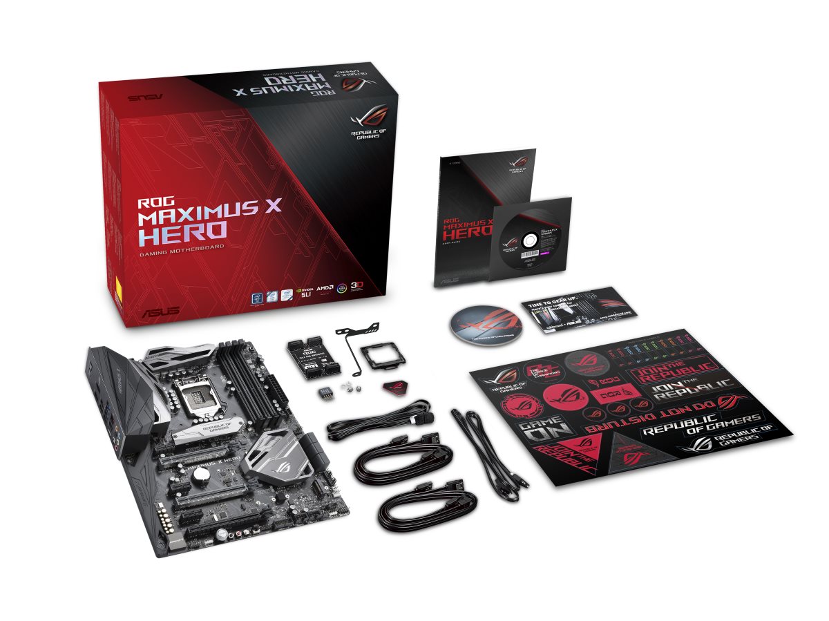 asus rog maximus x hero atx motherboard for intel cpus 90mb0v30 maximus tn works