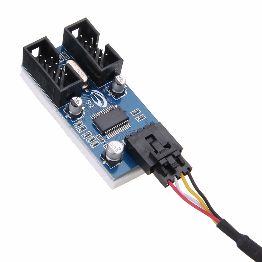 Mayitr Internal USB 2.0 Motherboard Header Splitter Cable Hub - MAYITR ...