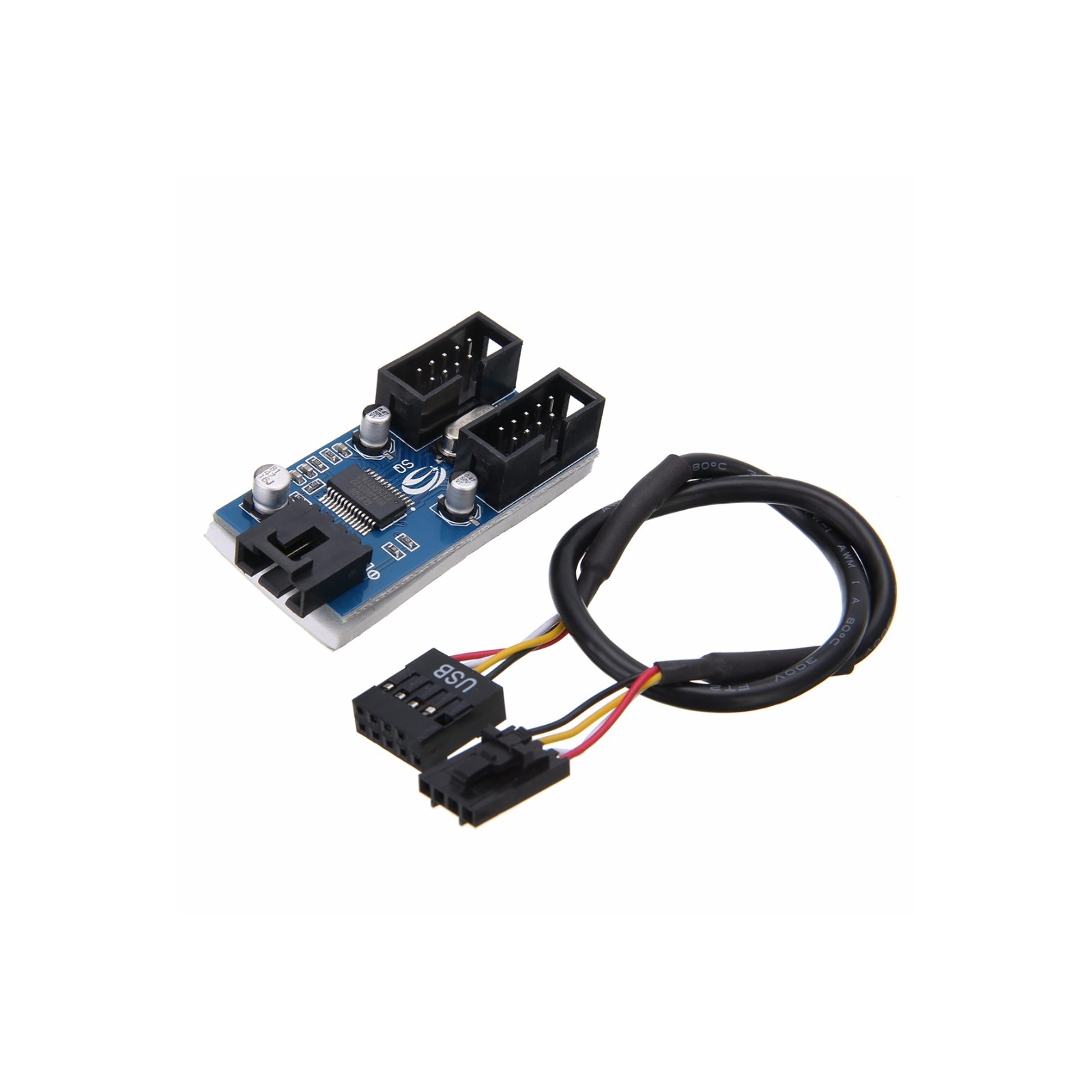 Mayitr USB Motherboard Header Splitter Cable Hub - |