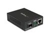 StarTech.com 10/100/1000 Mbps Gigabit Ethernet Fiber Media Converter - Open SFP slot