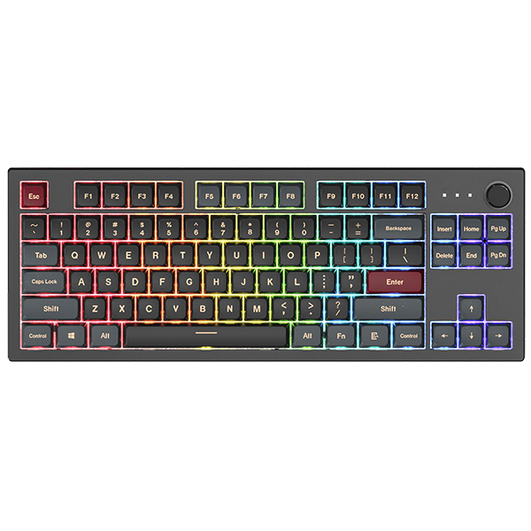 Montech MKey Darkness TKL Gaming Keyboard with GateronG Pro Yellow Switches