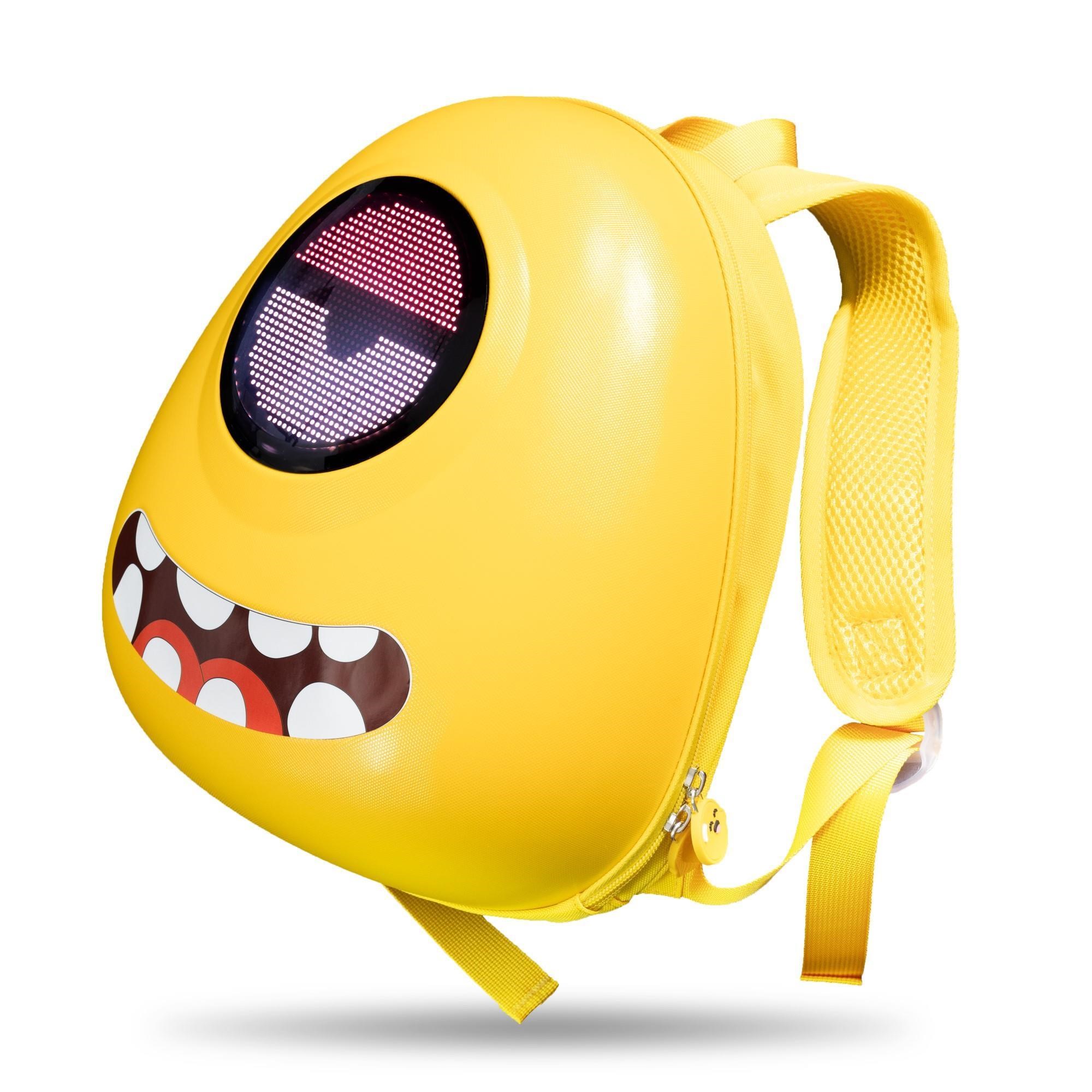 monster children's backpack with customisable led display