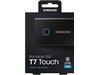 Samsung PORTABLE SSD T7 Touch 1TB USB 3.2 Gen2 External Solid State Drive in Black