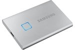 Samsung PORTABLE SSD T7 Touch 1TB USB 3.2 Gen2 External Solid State Drive in Silver