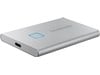 Samsung PORTABLE SSD T7 Touch 500GB Mobile External Solid State Drive in Silver