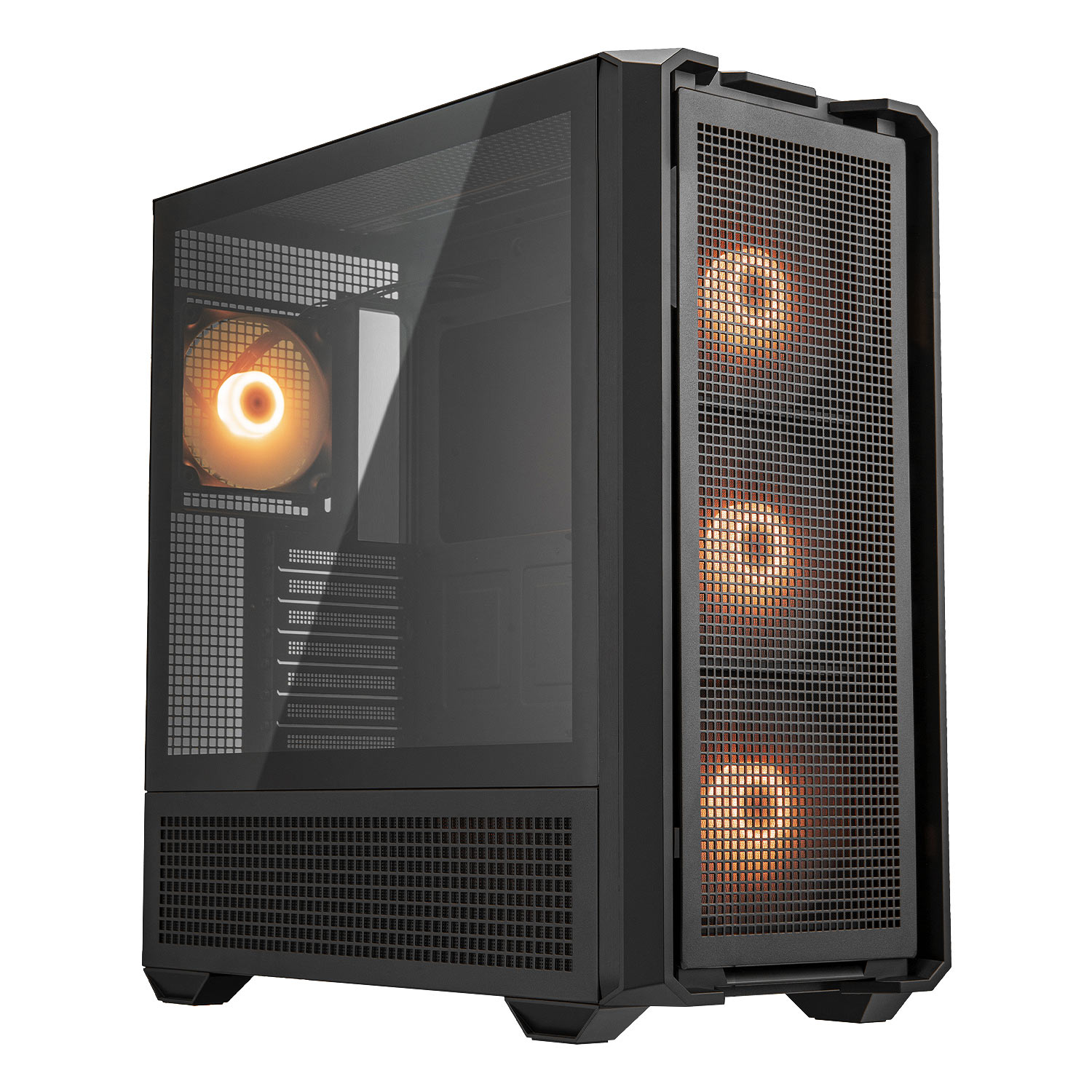 Imagen N°1 Case Cougar Mx600 Vidrio Templado 4 Fans Argb Mid Tower Atx Black 
