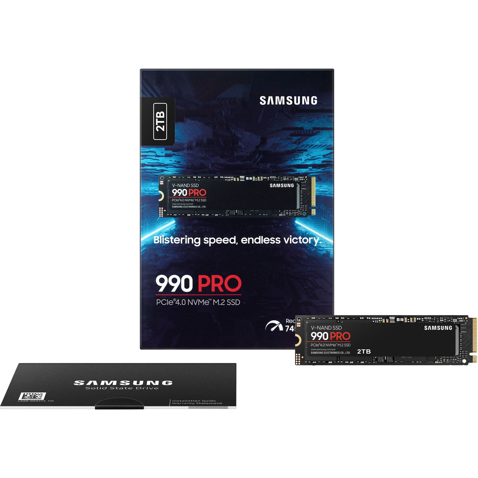 SAMSUNG 990 Pro 2To SSD PCIe 4.0 Gen4 - NVMe M.2 2280 (MZ-V9P2T0BW