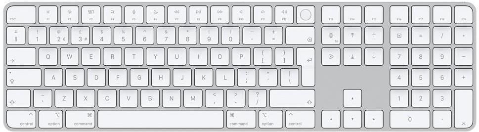 Apple Magic Keyboard with Touch ID and Numeric Keypad For Mac Models