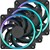 Fractal Momentum 12 RGB 120mm PWM Triple Case Fan Pack in Black