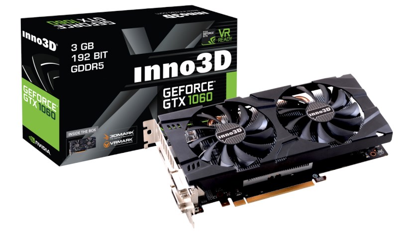 INNO3D GeForce GTX 1060 Twin X2 3GB Graphics Card - N106F-2SDN-L5GS ...