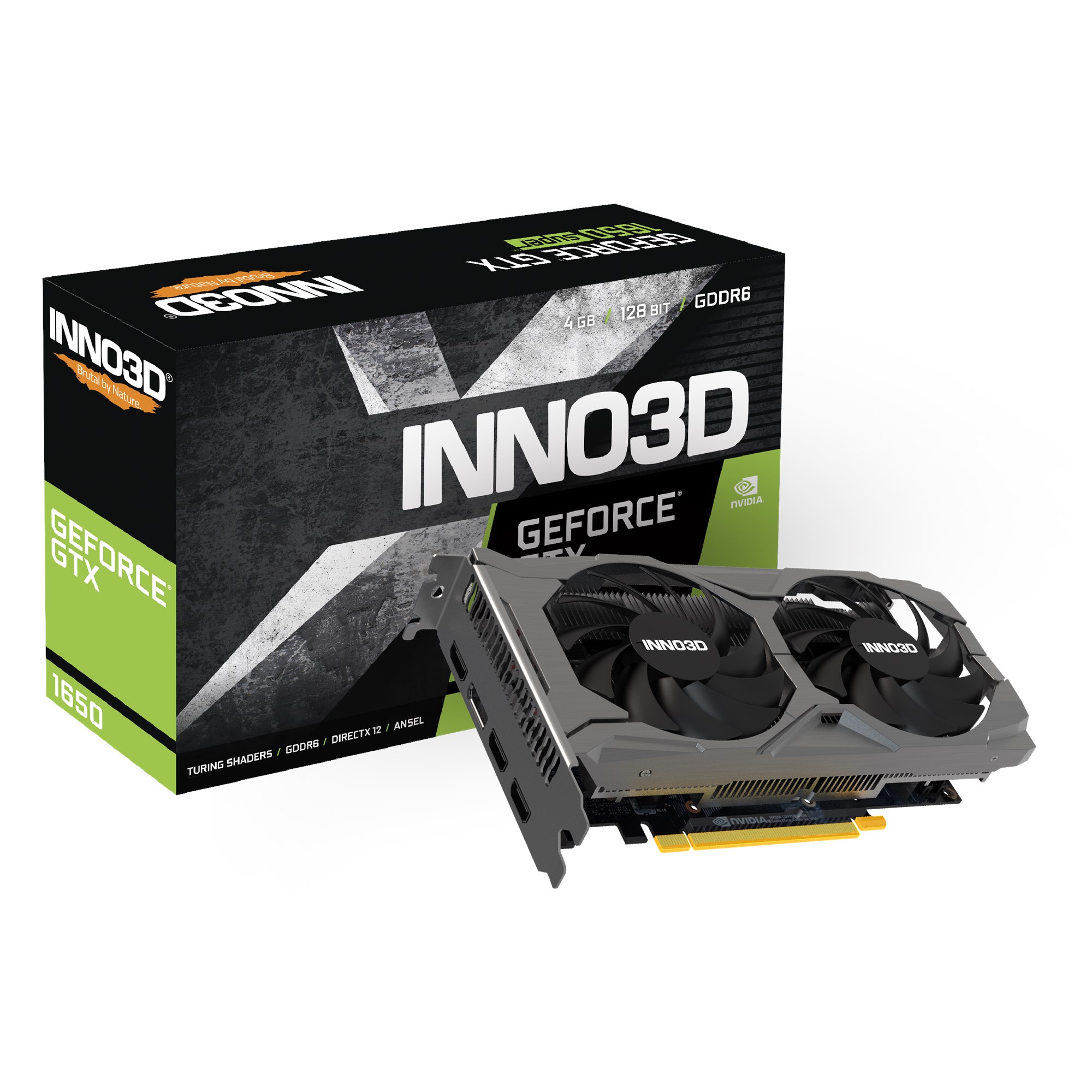 INNO3D GeForce GTX 1650 Twin X2 4GB OC GPU - N16502-04D6X-171330N | CCL