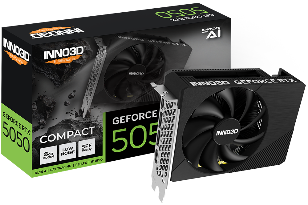 INNO3D GeForce RTX 5050 Compact 8GB GDDR6 Graphics Card