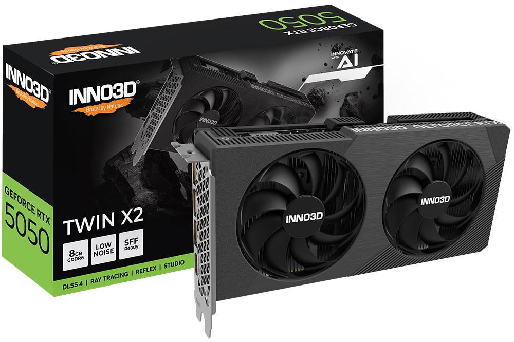 INNO3D GeForce RTX 5050 Twin X2 8GB GPU - N50502-08D6