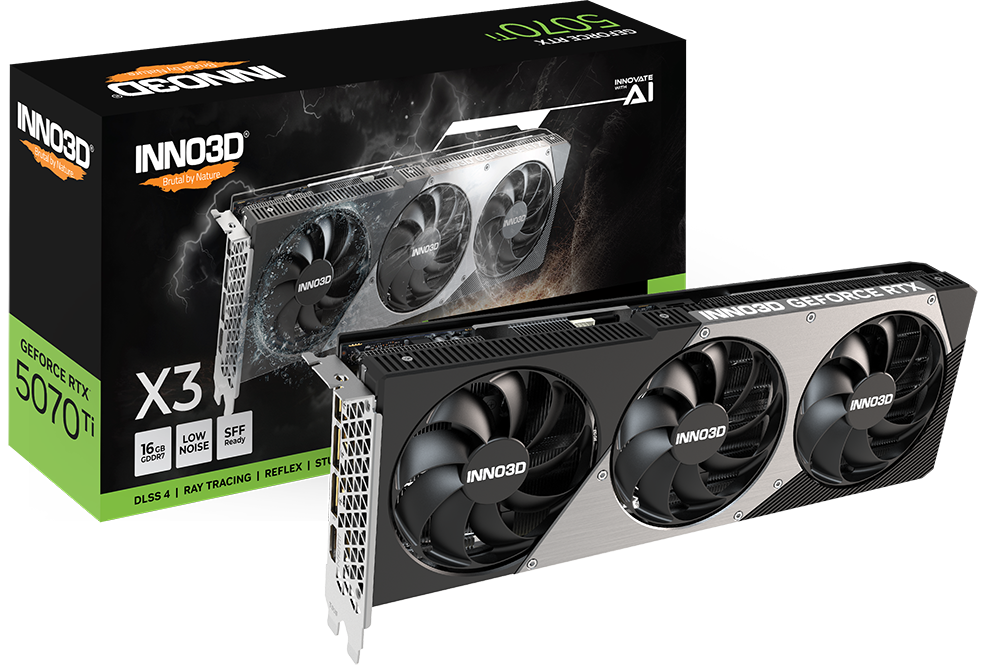 INNO3D GeForce RTX 5070 Ti X3 16GB GDDR7 Graphics Card