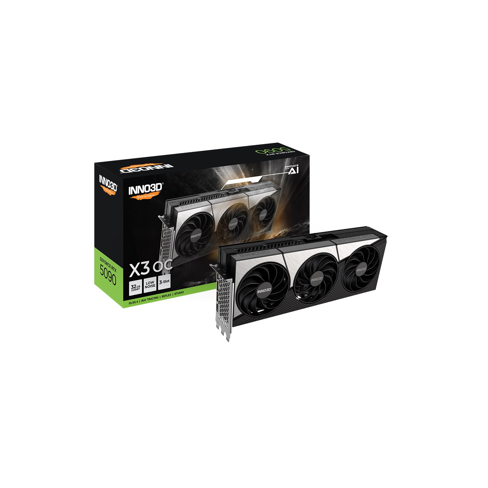 INNO3D GeForce RTX 5090 X3 32GB OC GPU - N50903-32D7X INNO3D GeForce RTX 5090 X3 32GB OC GPU - N50903-32D7X