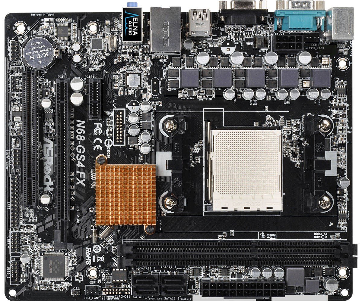 ASRock N68-GS4 FX R2.0 AMD Socket AM3+ Motherboard - N68-GS4 FX R2.0