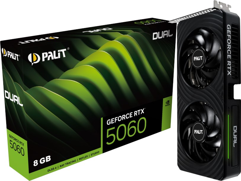 Palit GeForce RTX 5060 Dual 8GB GPU - NE75060019P1-GB2063D | CCL