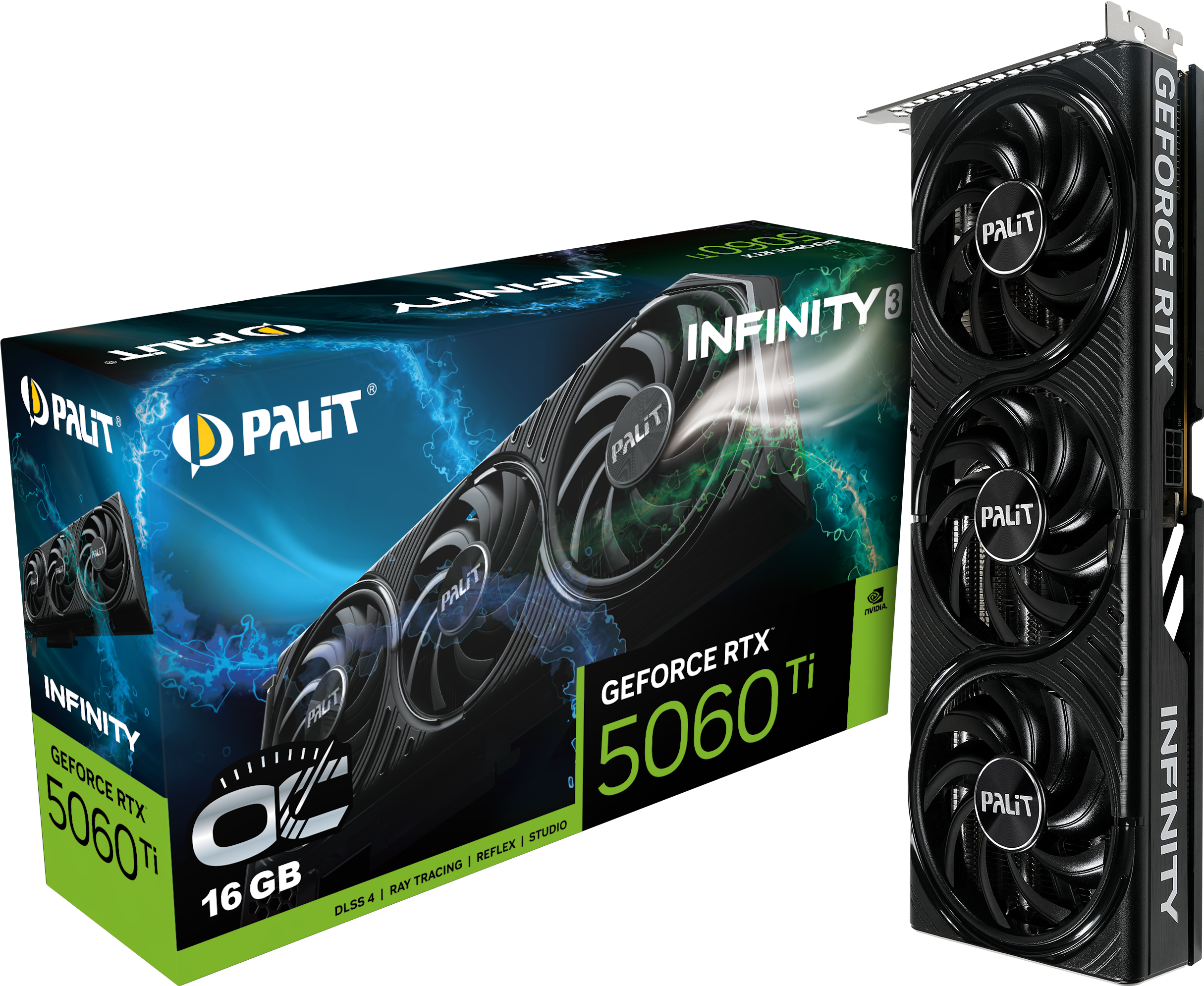 Palit GeForce RTX 5060 Ti Infinity 3 OC 16GB GDDR7 Graphics Card