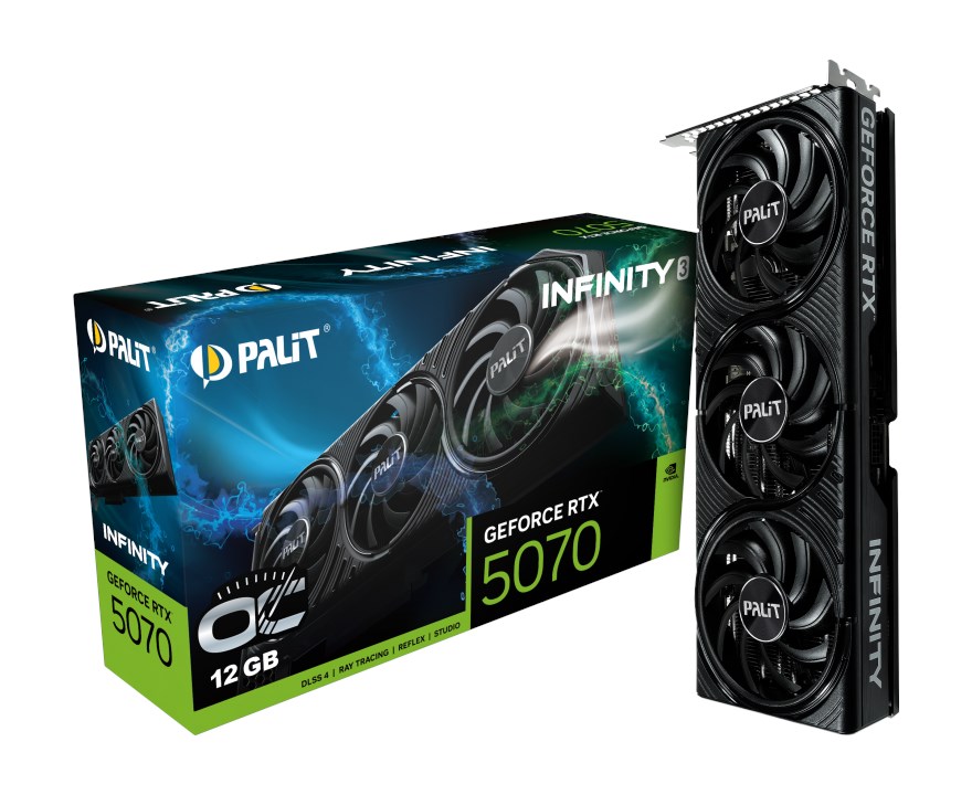 Palit GeForce RTX 5070 Infinity 3 OC 12GB GPU - NE75070S19K9