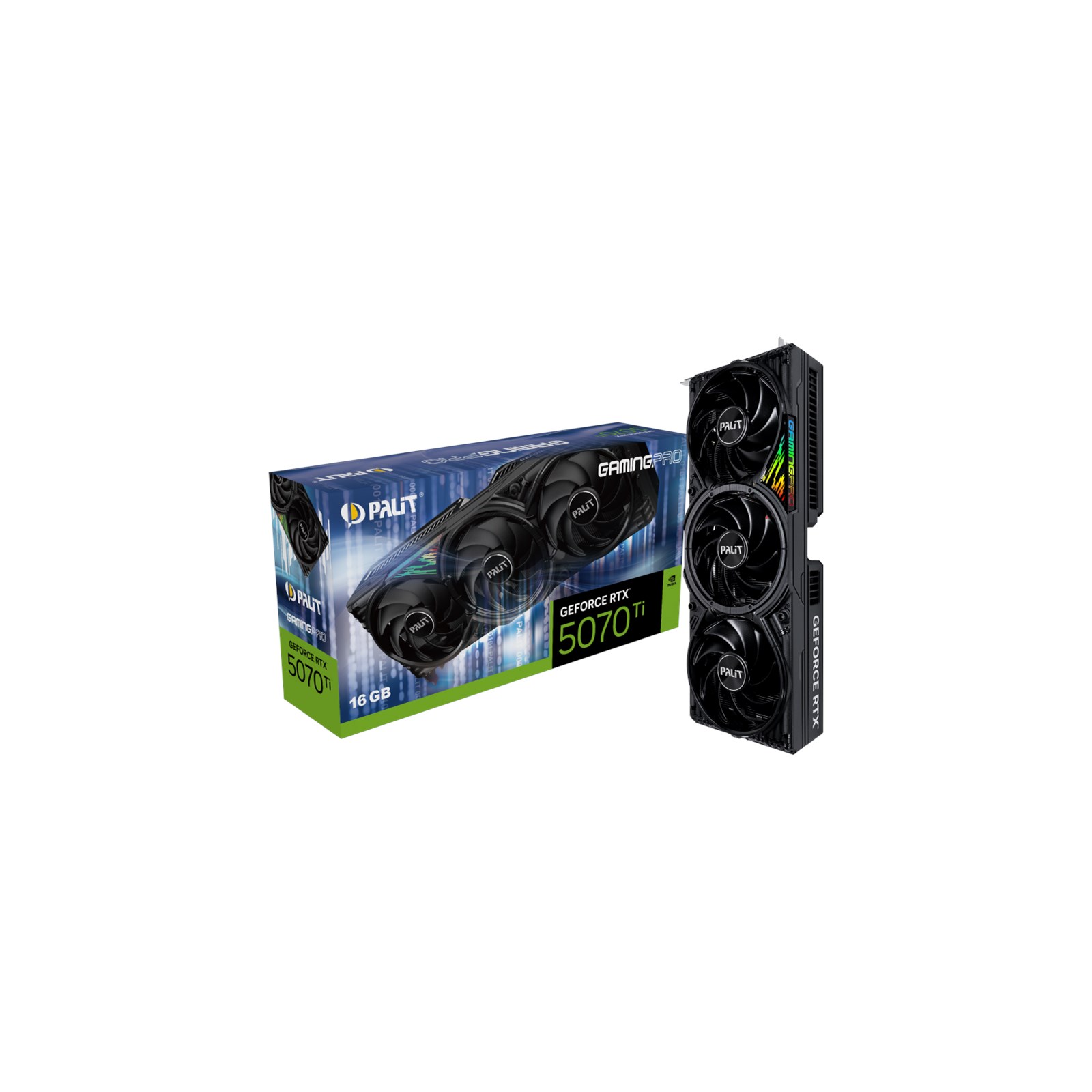 Palit GeForce RTX 5070 Ti GamingPro V1 16GB GPU - NE7507T019T2 Palit GeForce RTX 5070 Ti GamingPro V1 16GB GPU - NE7507T019T2